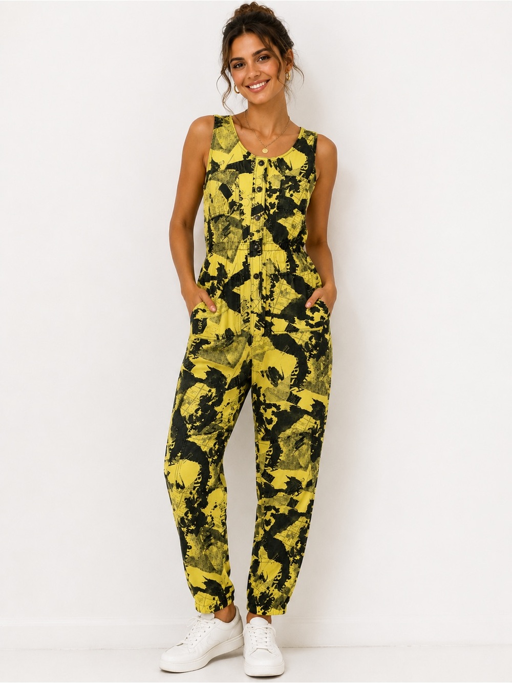 Vintage 80s Tailgate Iowa Hawkeyes Vibes Yellow Black Cotton Jumper Romper M